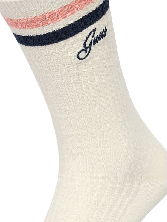 Guess Dlouhé ponožky Guess V5RZ04 Z3LH0 Écru