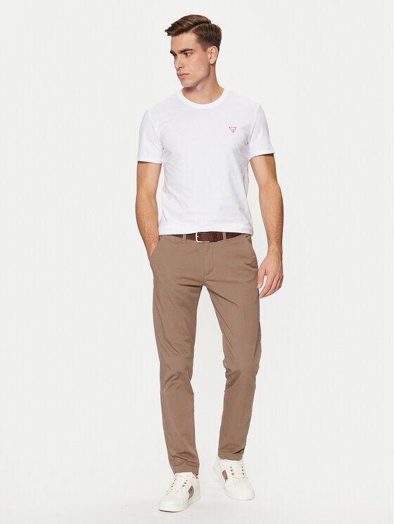 Guess Guess Marškinėliai M2YI24 J1314 Balta Slim Fit