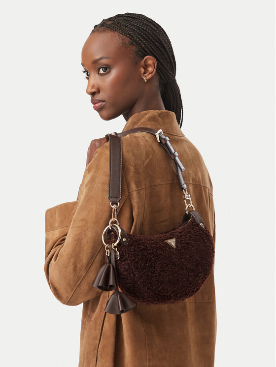 Guess Torebka Guess Katie HWWG22 53180 Brązowy ciemny