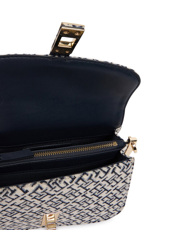 Tommy Hilfiger Geantă Tommy Hilfiger Th Heritage Chain Cross Jacquard AW0AW19320 Bleumarin