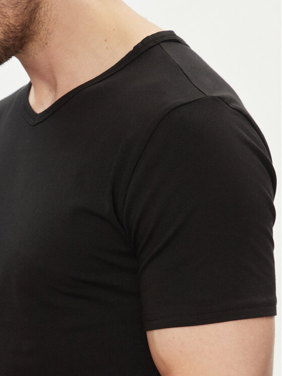 Tommy Hilfiger Tommy Hilfiger Conjunto de camisetas UM0UM03137 Negro Regular Fit