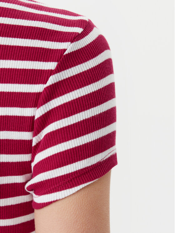 Tommy Jeans Tommy Jeans T-shirt DW0DW19502 Rosa Slim Fit