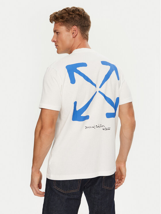Off-White Off-White Футболка OMAA027T22JER0070145 Білий Regular Fit