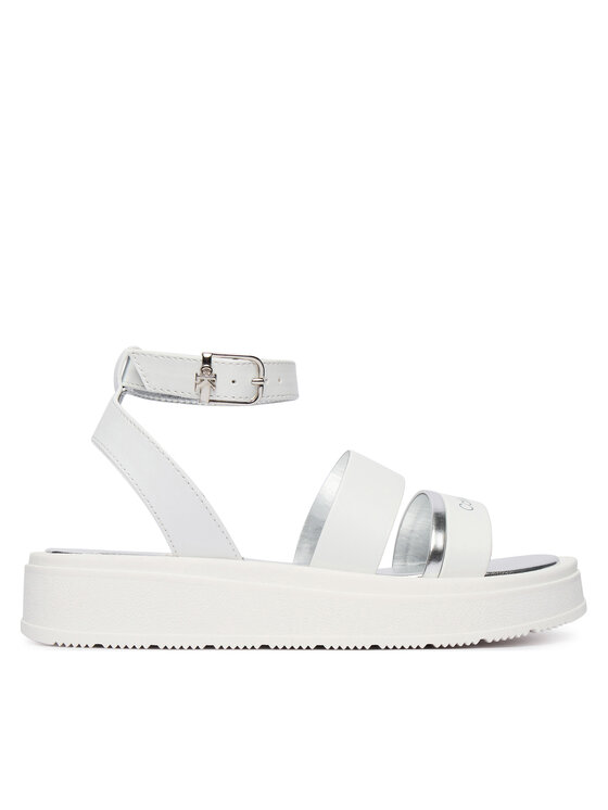 Calvin Klein Sandały Calvin Klein Velcro Sandal V4A2-83261-0326 S Biały