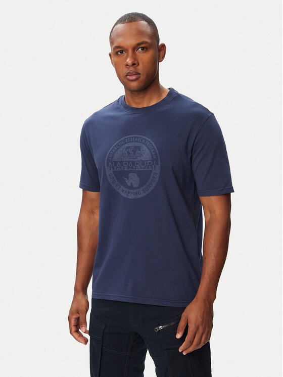 Napapijri Napapijri Camiseta S-Bollo SS 3 NP0A8BAF Azul marino Regular Fit