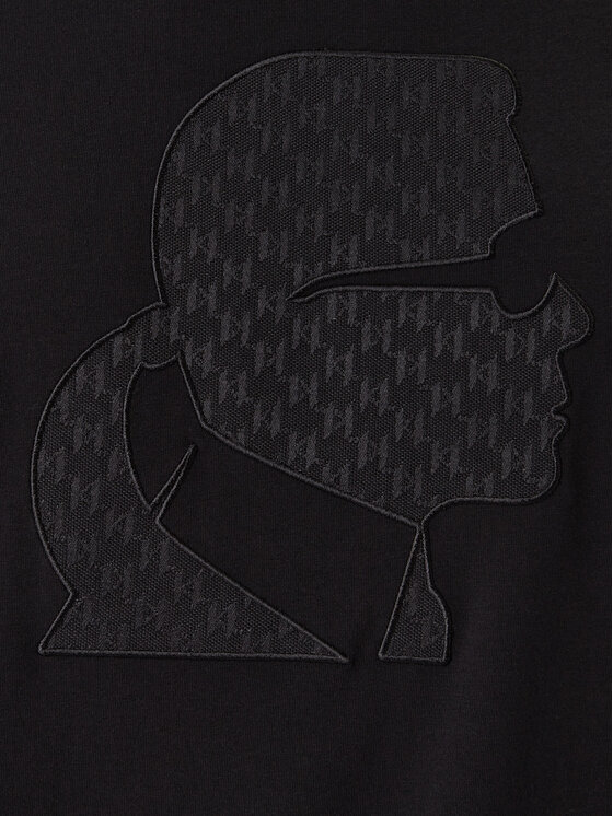 KARL LAGERFELD KARL LAGERFELD Camiseta 755055 561221 Negro Regular Fit