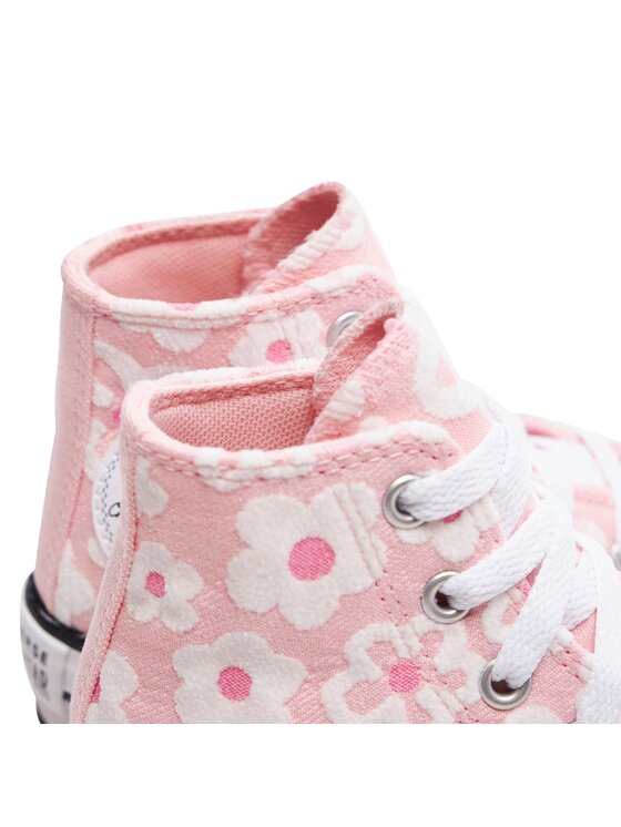 Converse Tornacipő Converse Chuck Taylor All Star Lift Platform Floral Embroidery A06325C Rózsaszín