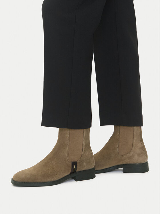 Gant Kotníková obuv s elastickým prvkem Gant 31553127 Khaki