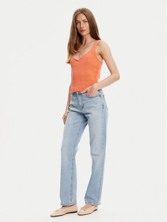 United Colors Of Benetton United Colors Of Benetton Топ 1898DH018 Оранжевий Relaxed Fit