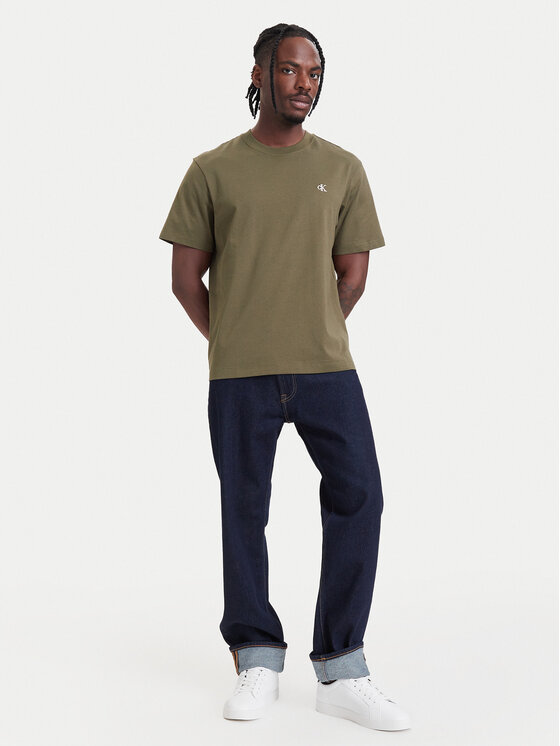 Calvin Klein Jeans Calvin Klein Jeans Camiseta Easy Monologo LV04RC275G Caqui Regular Fit