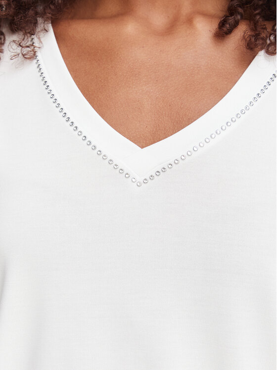 Guess Guess Camiseta W6YP58 K5233 Blanco Relaxed Fit
