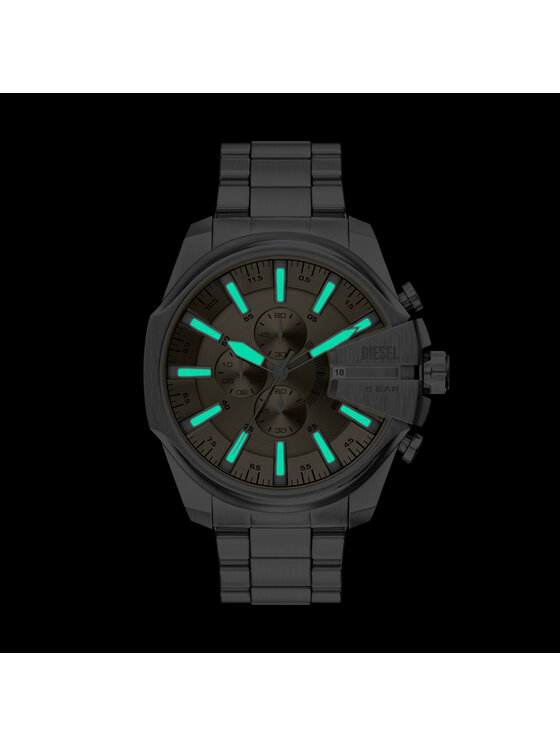 Diesel Годинник Diesel Mega Chief Slim DZ4702 Срібний