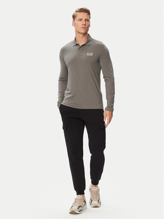 EA7 Emporio Armani EA7 Emporio Armani Polo 8NPF15 PJVQZ U8085 Gris Regular Fit