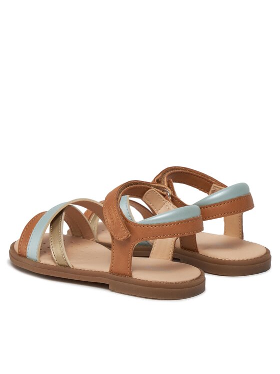 Geox Basutės Geox J Sandal Karly Girl J5235D 054AJ C5BF3 S Smėlio