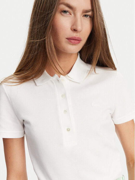 Lacoste Lacoste Поло PF5462 Білий Slim Fit