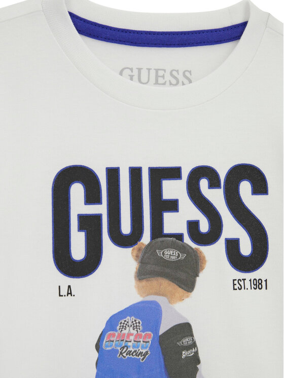 Guess Guess Camiseta N6RI05 K8HM4 Blanco Regular Fit