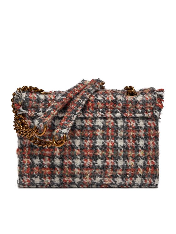 Kurt Geiger Дамска чанта Kurt Geiger 690-Tweed Kensington Bag 3614536609 Кафяв
