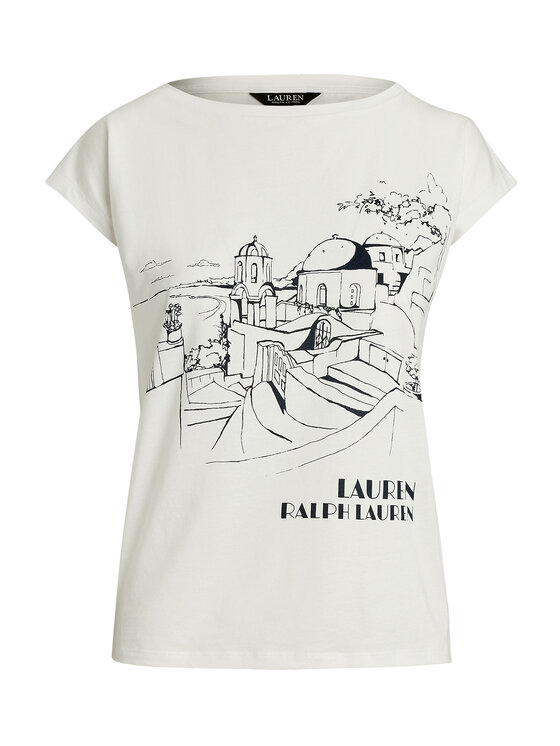 LAUREN RALPH LAUREN LAUREN RALPH LAUREN Футболка 200971072002 Білий Relaxed Fit