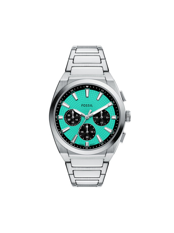 Fossil Годинник Fossil Everett Chronograph FS6117 Срібний