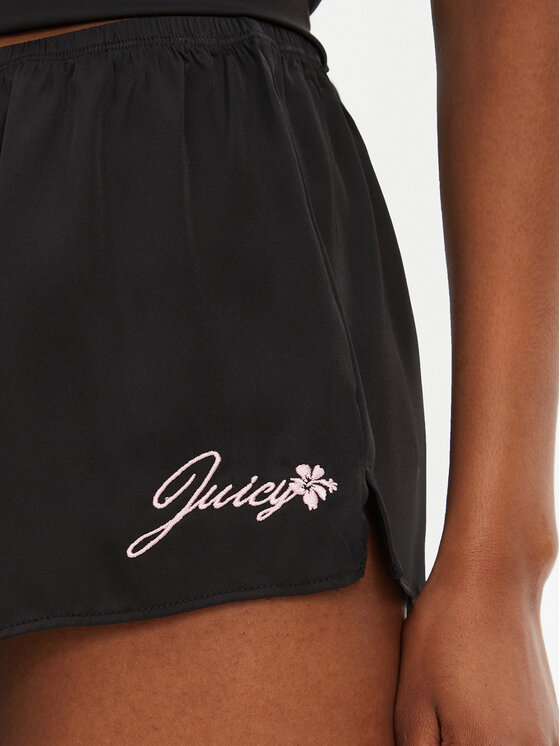 Juicy Couture Juicy Couture Піжамні шорти JCLHS125512 Чорний Regular Fit