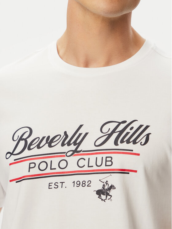 Beverly Hills Polo Club Beverly Hills Polo Club Футболка P-SS26M-TS1302 Білий Regular Fit