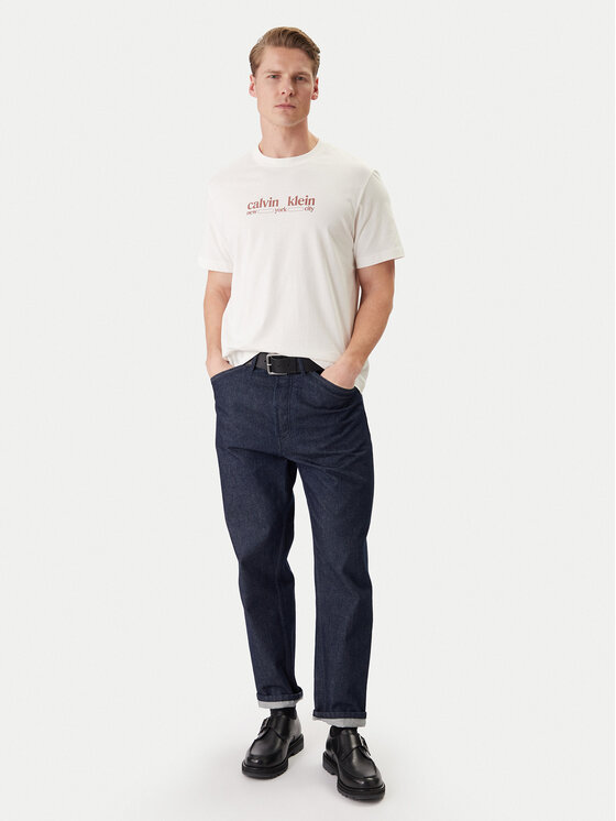 Calvin Klein Jeans Calvin Klein Jeans Camiseta NYC Graphic LV14RE831G Blanco Regular Fit