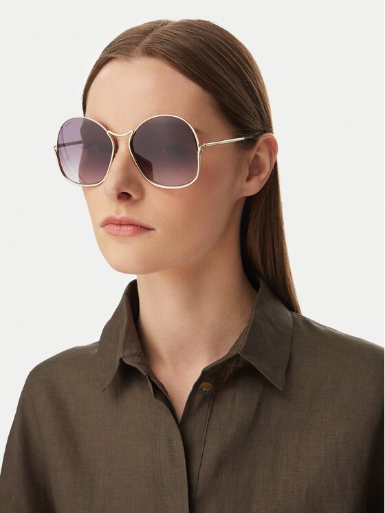 Max Mara Okulary przeciwsłoneczne Max Mara Elsa1 MM0005/S 32B Złoty