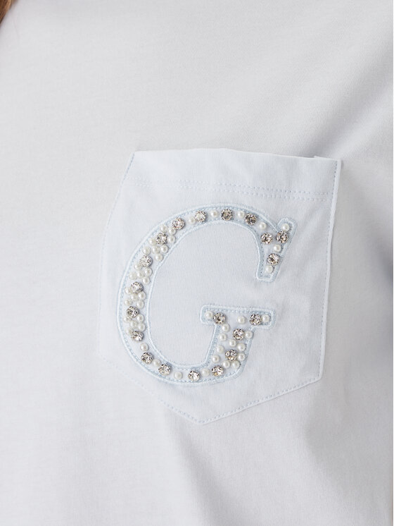 Guess Guess Футболка W6GI17 K3037 Голубий Regular Fit