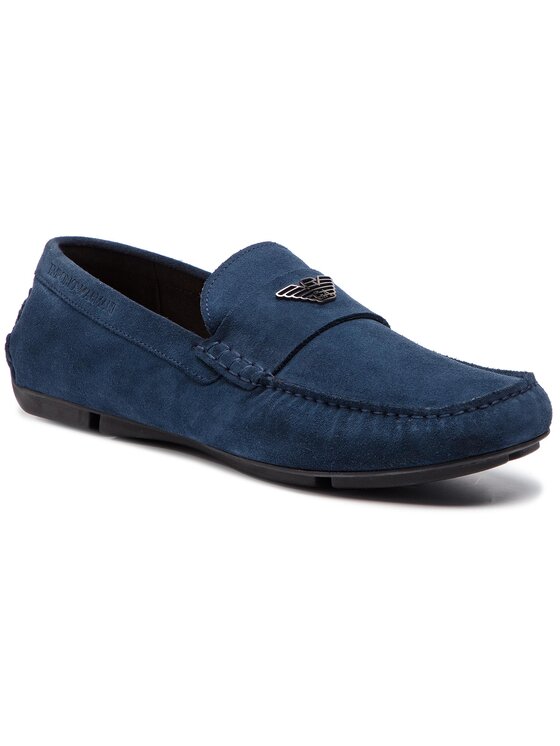 Emporio Armani Mokasyny Emporio Armani X4B124 XF188 00054 Granatowy