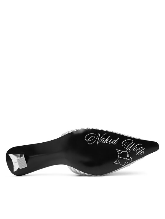 Naked Wolfe Шльопанці Naked Wolfe Chromed 00078 Срібний
