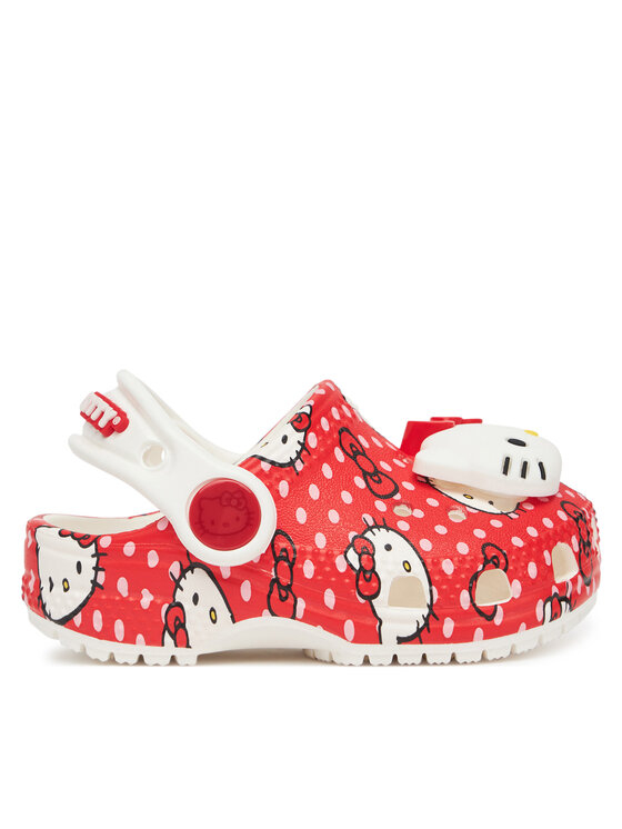 Crocs Natikači Crocs Hello Kitty Red Classic Clog T 210577 Pisana