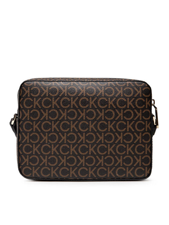 Calvin Klein Дамска чанта Calvin Klein Ck Must Camera Bag Md Mono K60K608873 Кафяв