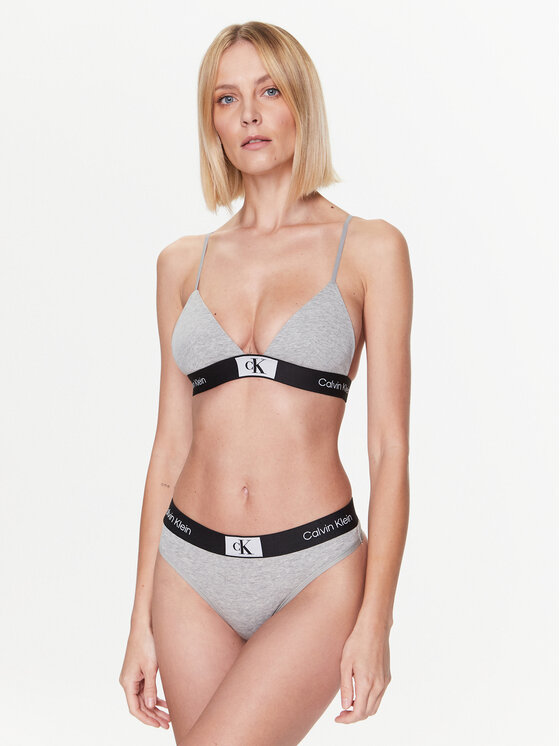 Calvin Klein Underwear Calvin Klein Underwear Reggiseno Bralette Unlined 000QF7217E Grigio