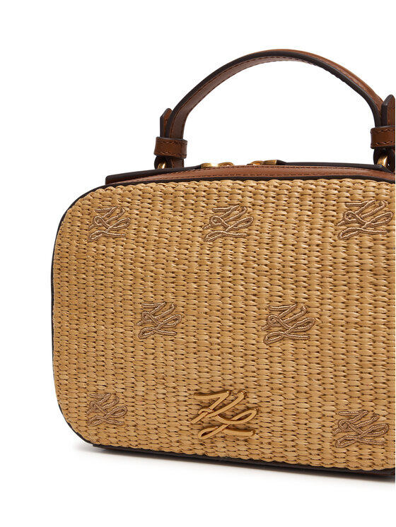 KARL LAGERFELD Kabelka KARL LAGERFELD B2W30041 Tmavě hnědá