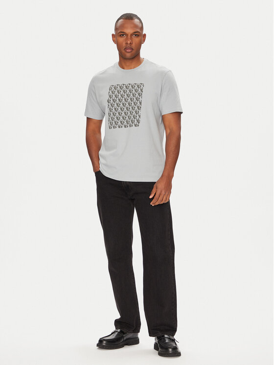 Calvin Klein Jeans Calvin Klein Jeans Majica Macro Aop LV04RC841G Siva Regular Fit
