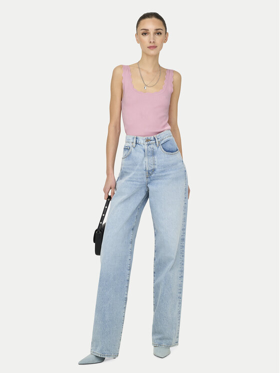 JDY JDY Топ Nanna 15290585 Рожевий Slim Fit