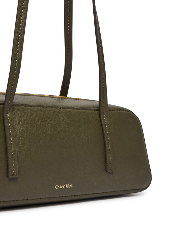 Calvin Klein Torebka Calvin Klein Foil Logo Bauletto LV04F3636G Zielony ciemny