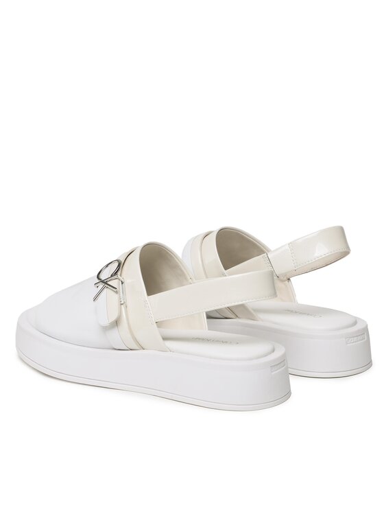 Calvin Klein Σανδάλια Calvin Klein Dress Wedge Sandal HW0HW01605 Λευκό