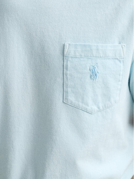 Polo Ralph Lauren Polo Ralph Lauren T-shirt 710969628002 Svijetloplava Custom Slim Fit