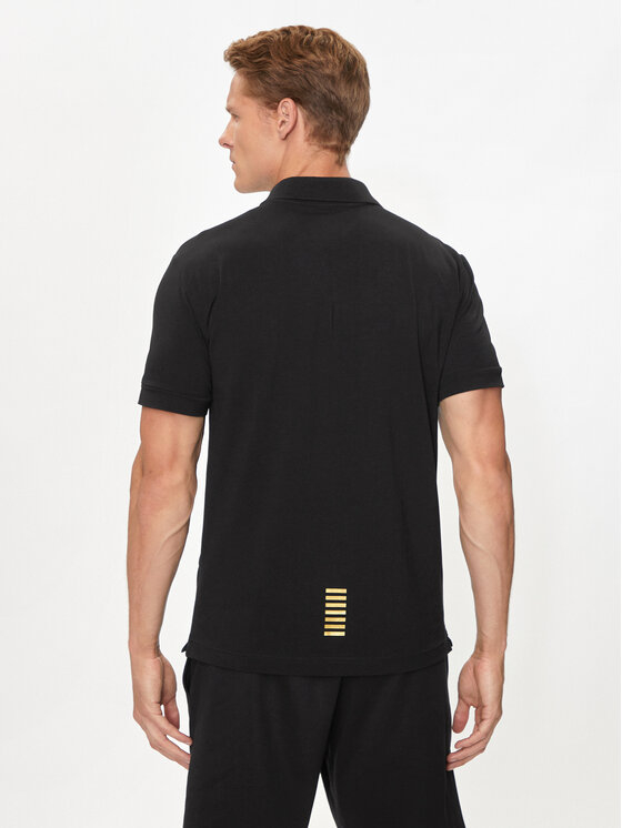 EA7 Emporio Armani EA7 Emporio Armani Поло 8NPF14 PJVQZ 0208 Чорний Regular Fit
