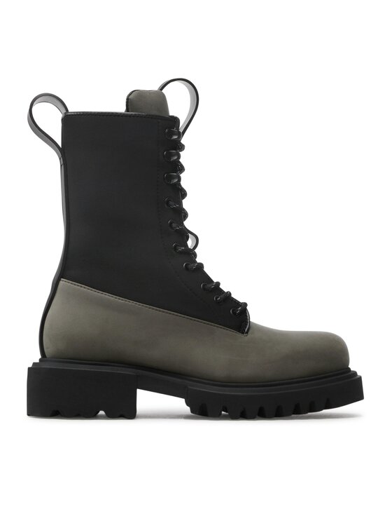Rains Pohodni čevlji Rains Show Combat Boot Neopren 22610 Zelena