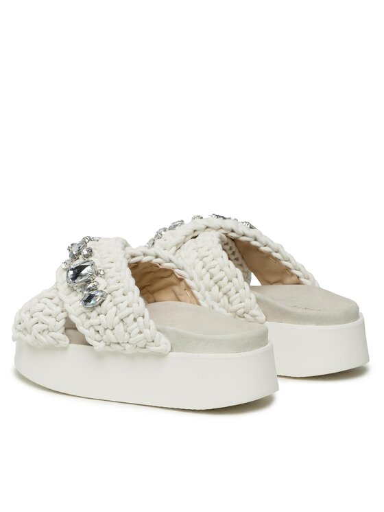 Inuikii Шльопанці Inuikii Woven Stones 70103-106 Білий
