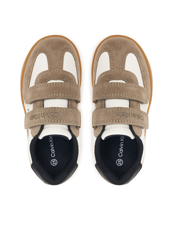 Calvin Klein Snīkeri Calvin Klein Low Cut Velcro Sneaker V1X9-83443-0318 M Bēšs