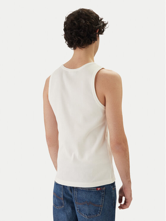 Lacoste Lacoste Camiseta sin mangas TH0030 Blanco Slim Fit