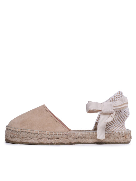 Manebi Alpargatas Manebi Suede Flat Valenciana Espadrilles K 1.1 P0 Beis