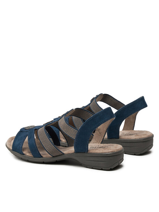 Jana Sandały Jana 8-28165-42 Granatowy