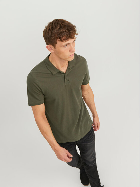 Jack & Jones Jack & Jones Pólóing Basic 12136516 Zöld Slim Fit