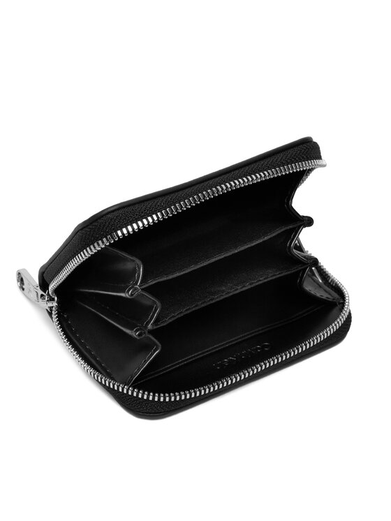 Calvin Klein Portafoglio Calvin Klein Bold Ck Medium Zip Around LV04F1154G Nero