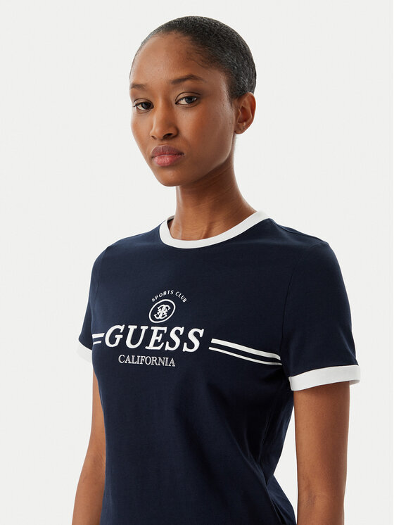 Guess Guess Camiseta V6GI08 K2975 Azul marino Regular Fit