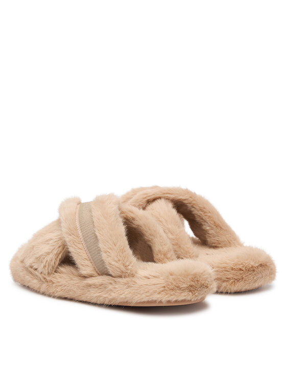 Tommy Hilfiger Παντόφλες Σπιτιού Tommy Hilfiger Th Feminine House Shoes FW0FW09615 Μπεζ